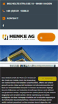 Mobile Screenshot of henke-ag.de