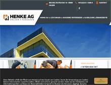 Tablet Screenshot of henke-ag.de